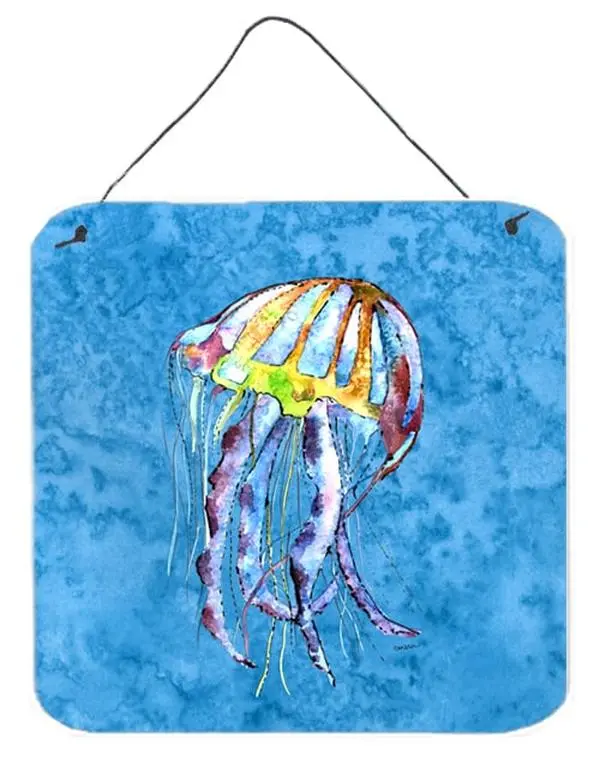 Jellyfish Aluminium Metal Hangable Wall or Door Prints, Home Decor, Room Decor