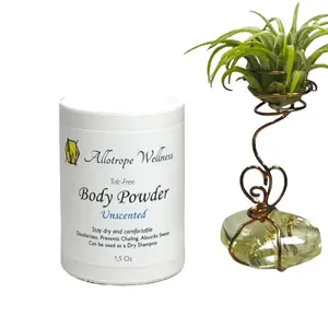 Talc-Free Body Powder - Unscented, All Natural Ingredients care cosmetic Smooth Lightweight