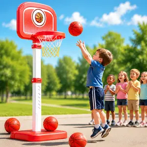Water basketball set, adjustable-height basketball hoop toy, 1 set mini basketball ring, indoor/outdoor sports toy for kids, 2-in-1 indoor/outdoor basketball game with sound effects, basketballs, toy gift for toddlers, children, boys, and girls