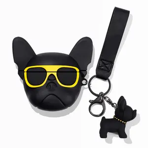 Cute Case for AirPods, for AirPods Wireless Earbuds, Silicone Cartoon Charging Case Shockproof Protective Headphones Cover with Carabiner for Man Woman Teen
