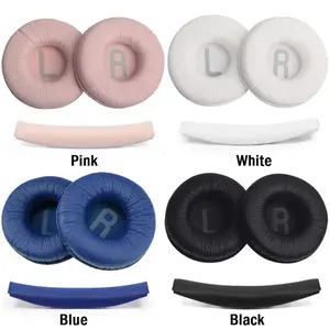 Replacement Ear Pads Soft Leather Foam for JBL Tune 600 T450 T450BT T500BT JR300BT 70mm 1 Pair Comfort Fit Earpads Ear Cups Cushion