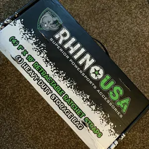 Product Review of Rhino USA 1" x 10' Retractable Ratchet Straps (select 2 pack or 4 pack) - Medium Duty Self Retracting Tie Down Straps for Truck, Cargo Trailer from ❌**y S**❌