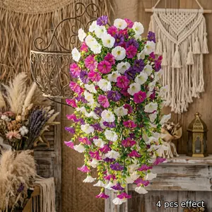 Durable Plastic Hanging Ivy Vine, Weatherproof for Wedding Arches, Garden, Patio, Ceiling Decor, Floral Decor, Valentine's Day, Spring, Indoor Outdoor Use, Artificial Flowers for Outside