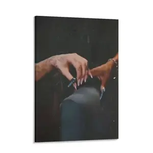 Wicked Movie Fan Art Deco Poster Frameless Ink Painting on Canvas Modern Classic Vertical Wall Art for Living Room Bedroom Classroom Seasonal Spring Fall Decor