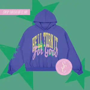 "FOR GOOD" Boxy Hoodie