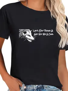 100% Cotton Funny Opossum Meme Shirt