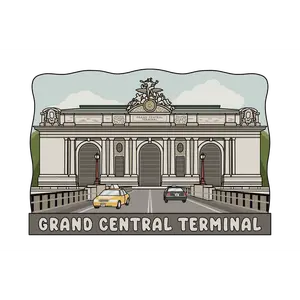 Grand Central Terminal - 3D Wooden Souvenir Magnet