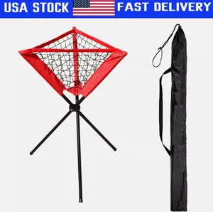 New Baseball Caddy Softball Batting Practice Portable Holder Tripod w/ Carry Bag