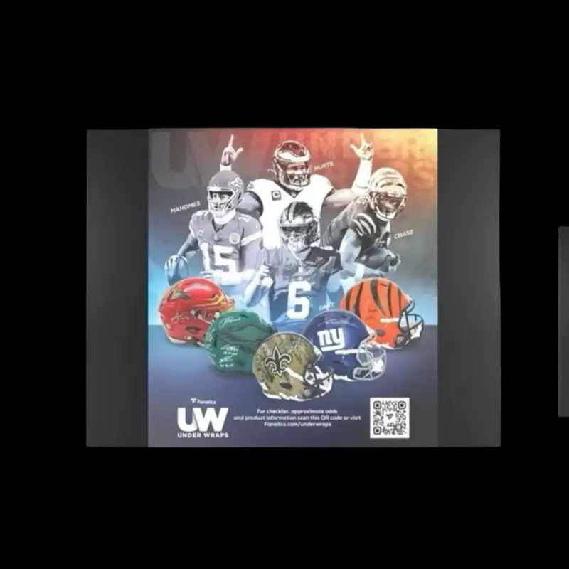 (1) 2025 Fanatics NFL Full Size Authentic Helmet Box Break – Pick Your Team