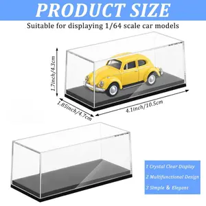 Clear Model Car Case Display Organizer Storage for 1/64 diecast car