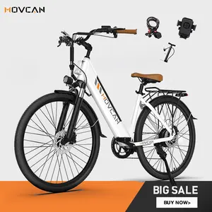 V80 Electric Bike, 1500W Motor 28MPH Ebike, 48V 13Ah Removeable Battery, 26'' City Cruiser Adult Electric Bicycles up to 70 Miles, 7-Speed Dual Disc Brake, Mountain E Bike for Commuting Road Scooter
