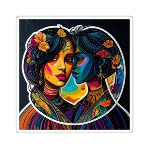 Mystic Cosmic Warriors sticker - Magical Decor for Laptops, Water Bottles, Journals, Gifts, Fantasy Lovers