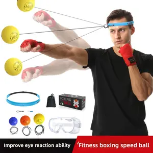 Head-mounted boxing speed ball reaction ball magic ball home training fighting children decompression ball smooth PU foam