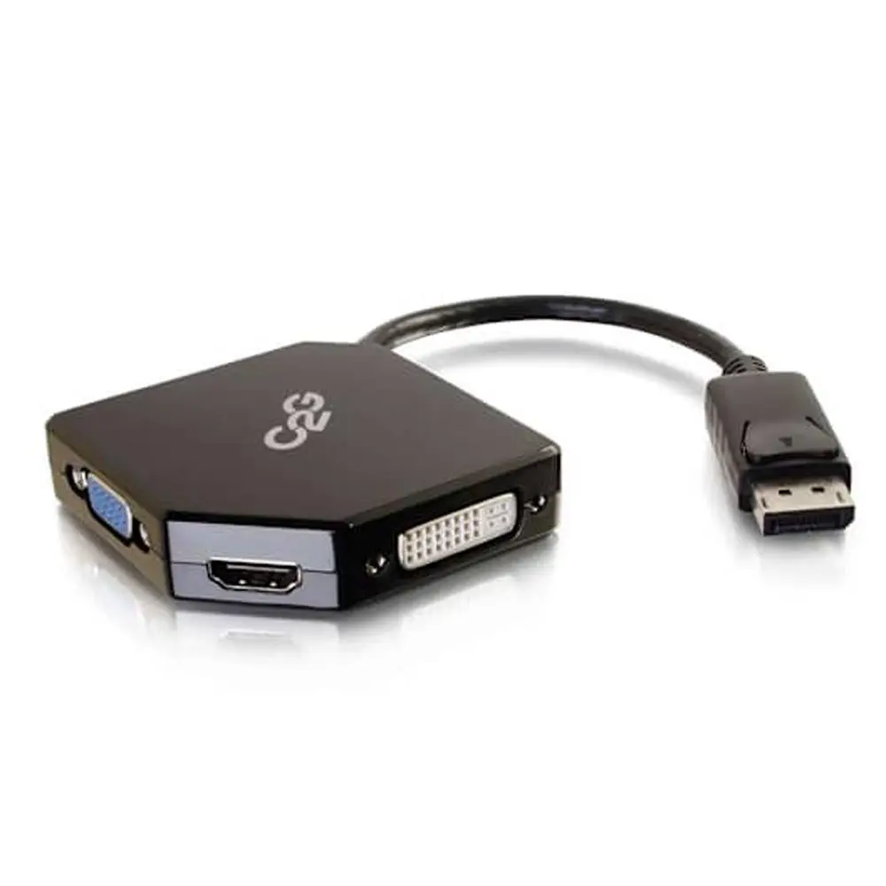 C2G DisplayPort to HDMI, VGA, or DVI Adapter Converter