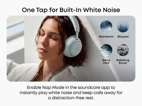 soundcore Space 2 by Anker, Active Noise Cancelling Headphones, Comfortable Fit, 50H Playtime, LDAC HiRes Wireless Audio, Dual Connection, Clear Calls, Bluetooth 6.1, Nap Mode, Wearing Detection