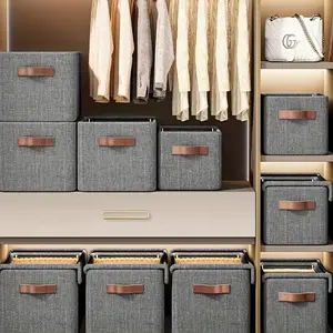 Foldable Clothing Storage Box, Perfect for Dorm Closets or Under Bed Space Organization, Compact and Convenient Closet Organizer, Fabric Closet Organizer