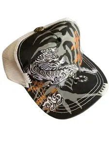 Rebel Spirit Clothing Trucker Hat Ed Hardy Tattoo Pattern H1025
