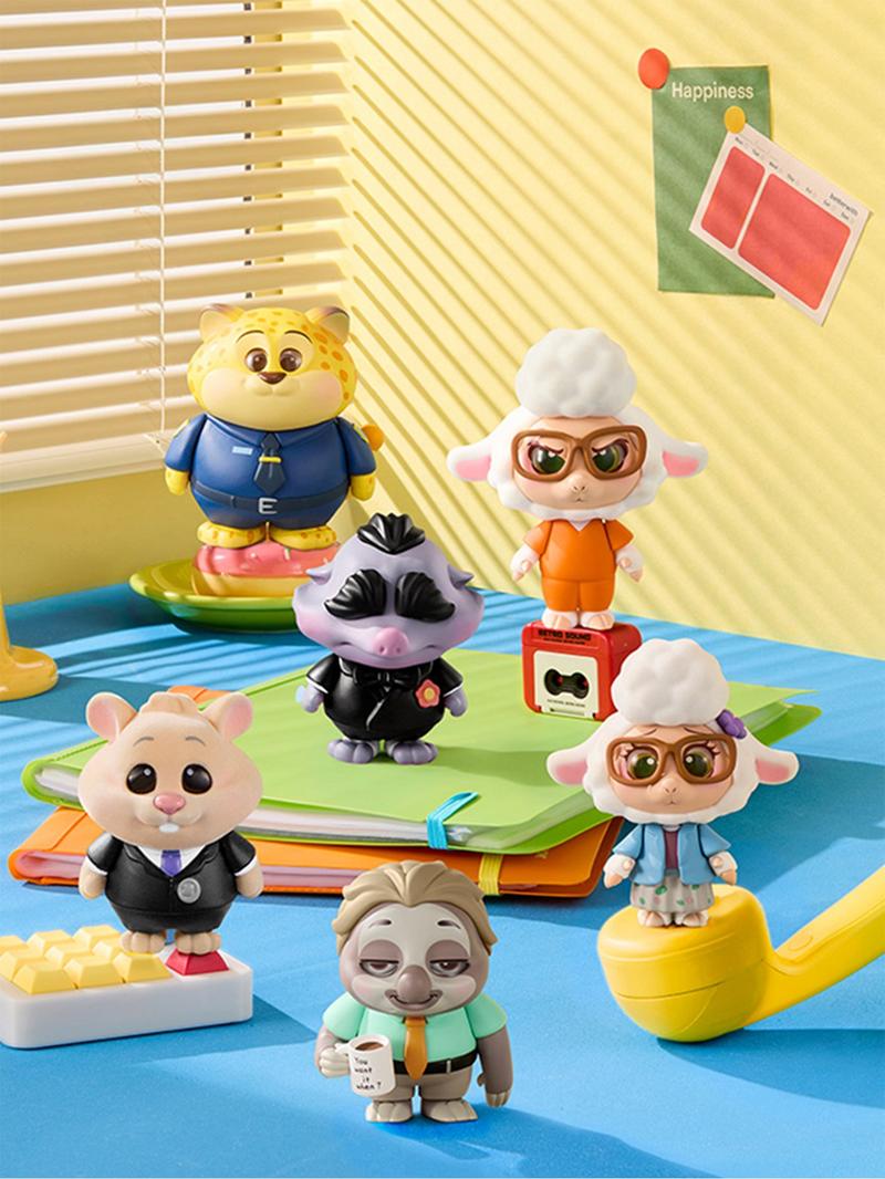 Disney Zootopia Daily Life Dress-up Blind Box Figurines - Birthday Gifts for Boys Girls from Lovers, Anime Peripherals Toy, Surprise Gift For Fans