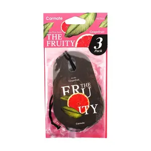 CARMATE Japanese Grapefruit Scented Air Freshener - Hanging Aroma Card for Car & Home
