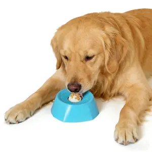 Slow Feeder Dog Bowl Set, Interactive Licking Toy Ball & Dish, Anxiety Relief Training Aid, Promotes Healthy Digestion