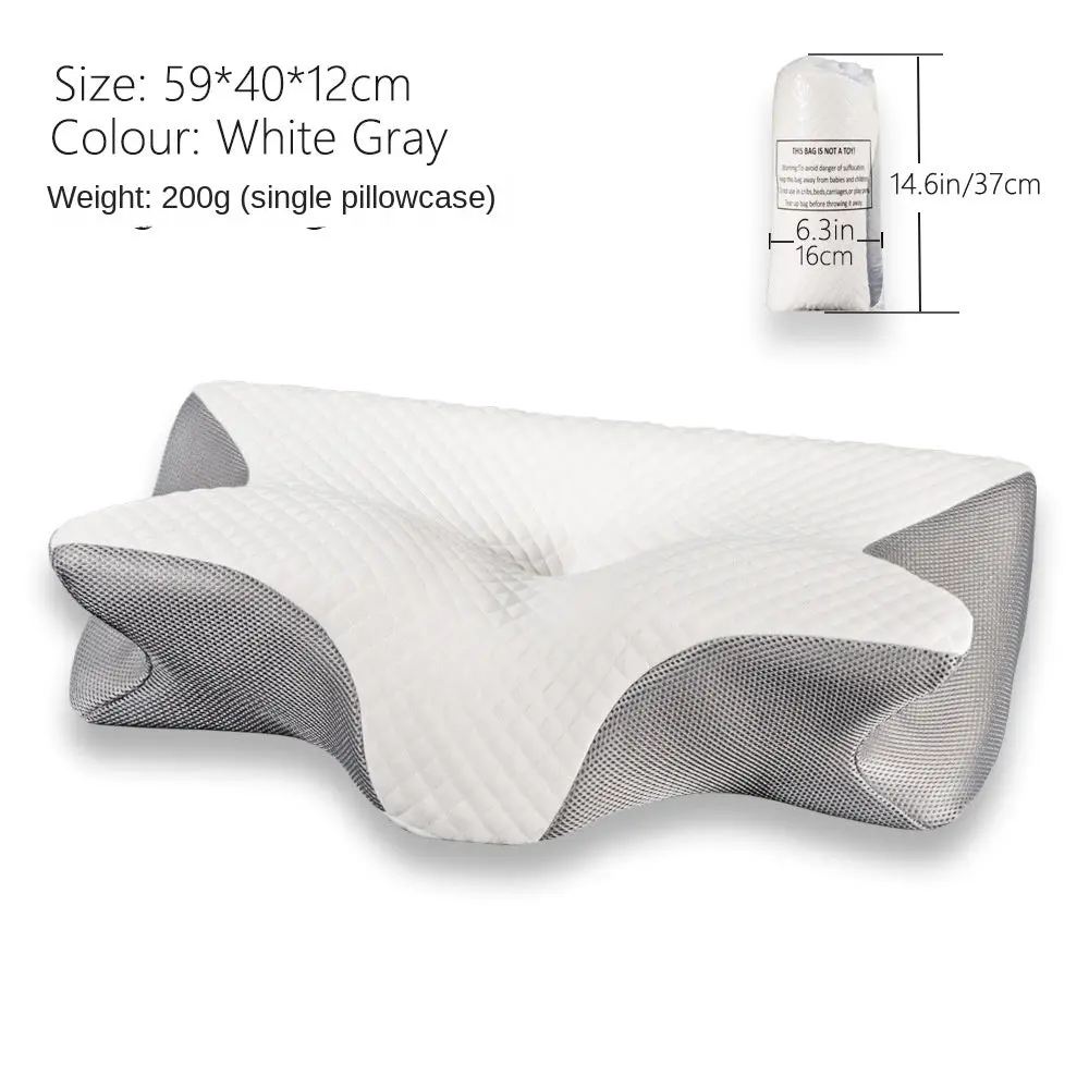 Memory Foam Pillow Case, Breathable Bedding Linen for Bedroom Use