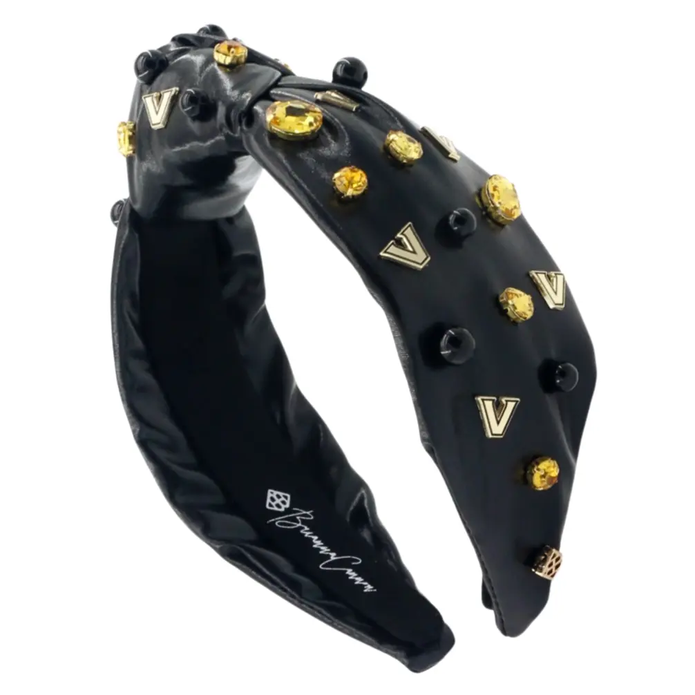 Vanderbilt Black Logo Headband