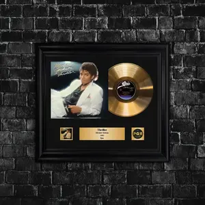[SALE UP TO 45%] Michael Jackson Thriller Gold Vinyl Poster, Gift For Him, Gift For Fan, Gift For All, Decor Gift