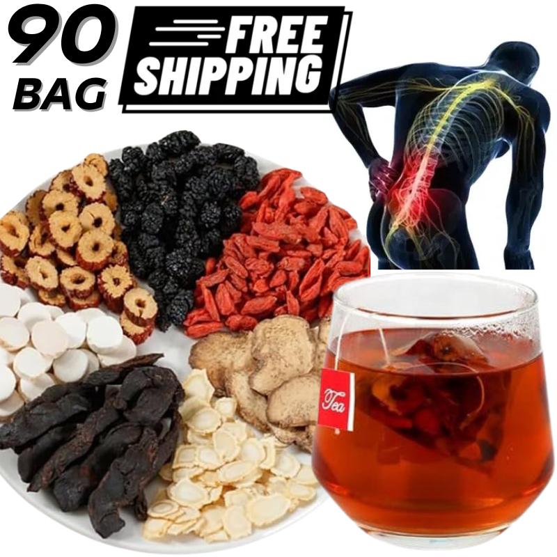 90Bag Kidney Tea Formula Ginseng Five Treasure Tea Organic Kidney Cleanse Detox Tea Ginseng Red Date Mulberry Herbal Formula  Hinese Chinese Health Tea For Men Women