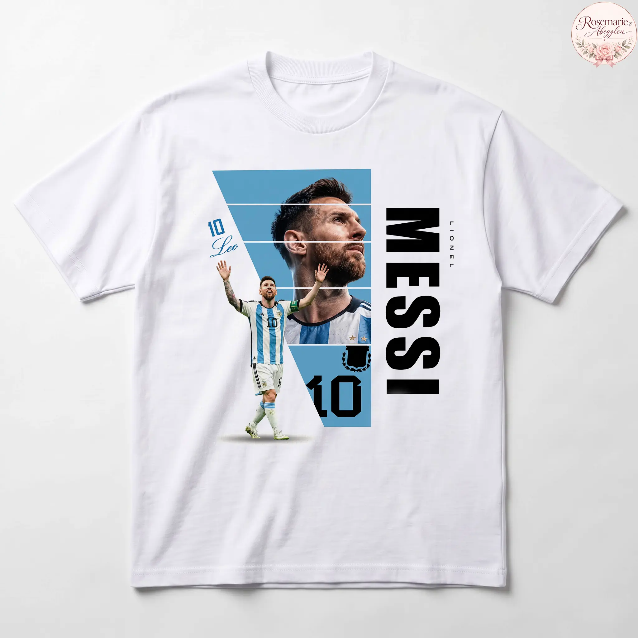 LLionel Messi Soccer T-Shirt, Argentina Football Player Graphic Tee, White Sports Shirt For Adults And Youth, Soccer Fan Gift , Fan Gift, Youth Boys Clothing, Kids Clothing