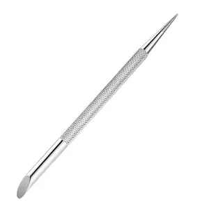 Stainless Steel Cuticle Pusher Dotting Pen Care Tool Double Ended Manicure Stick Cuticle Remover Cleaner