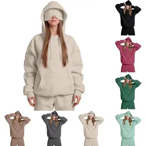 Women's Airplane Mode Travel Hoodie 2025 Multicolored Sweatshirt Long Sleeve Pullover Basic Minimalist Apricot Casual Everyday Wear