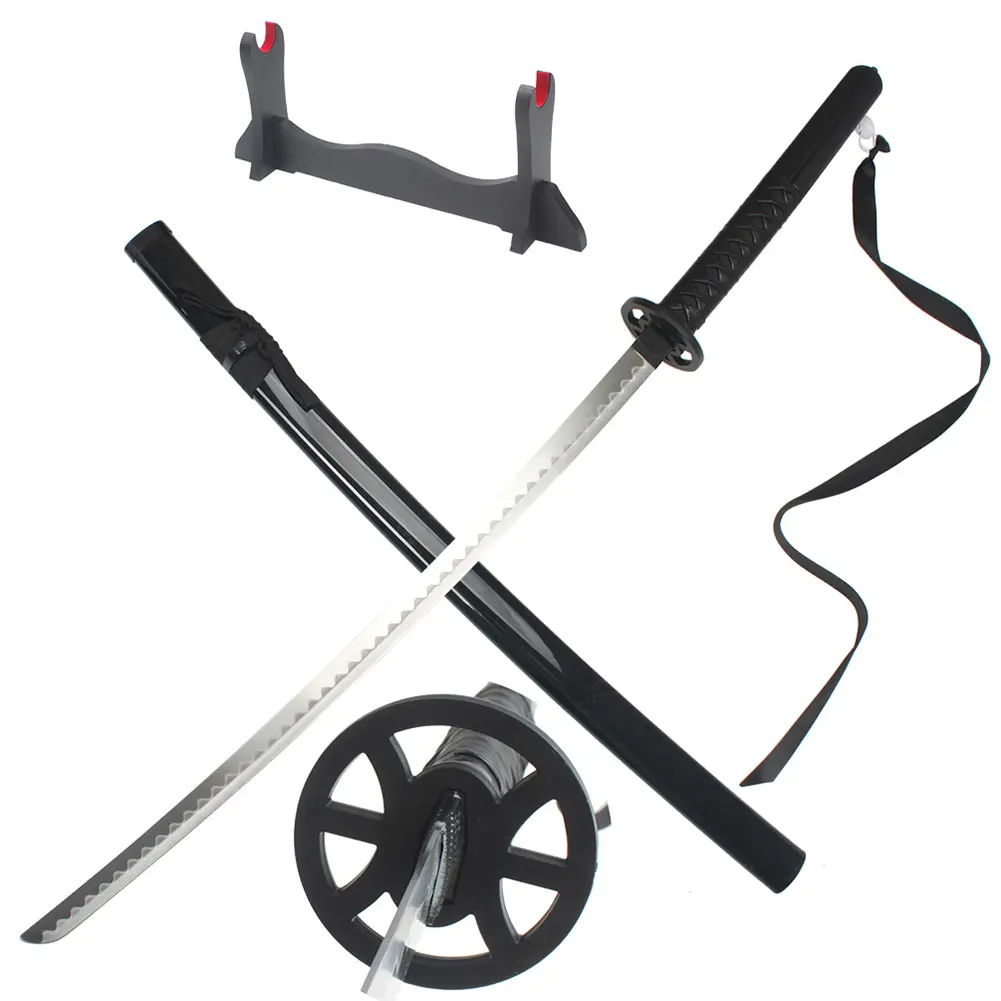 Real Sode no Shirayuki Model Durable Cosplay Sword, 41in, Wooden Holder Stand, Anime Fan Halloween Role-Playing Prop for Collection, Decoration, Durability