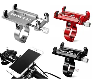 Aluminum Motorcycle Bike Bicycle Holder Mount Handlebar For Cell Phone GPS US Accessories Alloy Metal Mobile Adjustable Pad Sponge Phone Stand