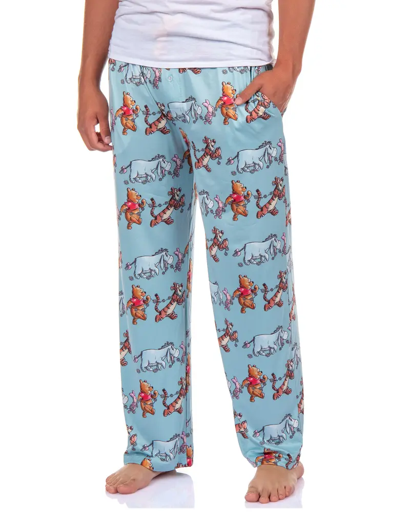 Disney Winnie The Pooh Pajama Pants Adult Tigger Piglet Eeyore Daisy Adult PJ Lounge Bottoms