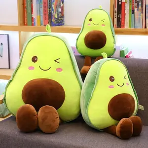 30/45/55CM Cute Avocado Plush Toy Girl Pillow Simulation Fruit Stuffed Doll Birthday Gift For Men And Women