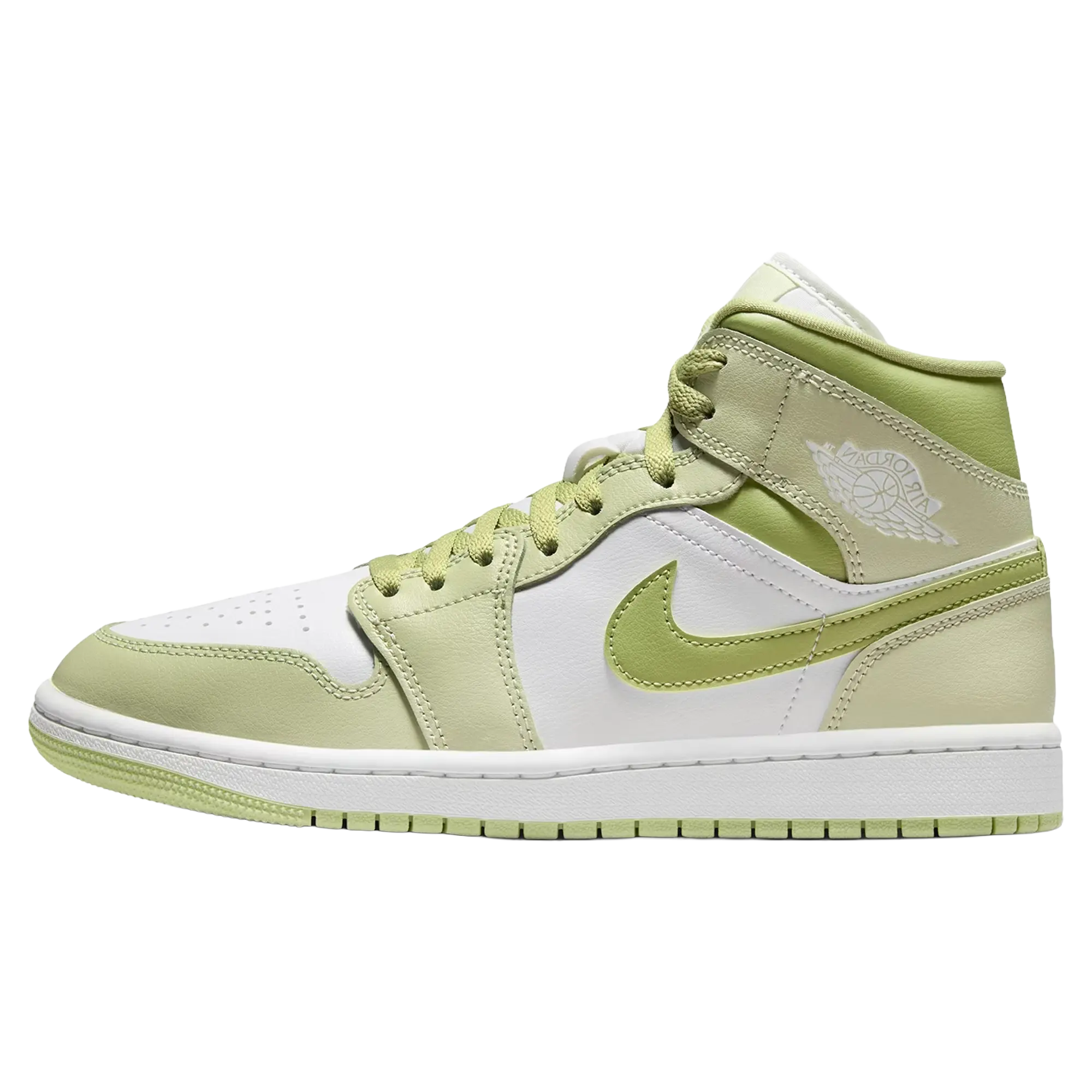 Jordan 1 Mid WMNS "Olive Aura Lawn" BQ6472 302