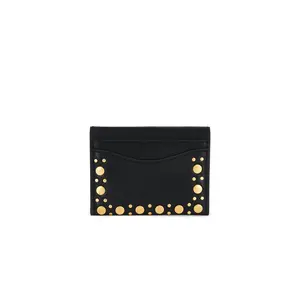 Rebecca Minkoff Mab Studded Card Case in Black