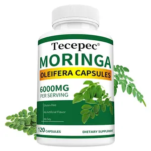 Moringa Health Supplement - Supports Skin, Bone, Brain, and Heart Health 120 Capsules
