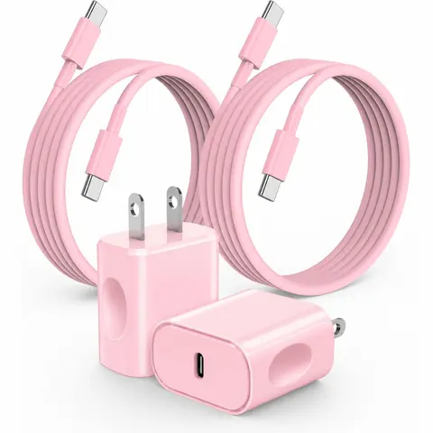 For iPhone 17 Charger, 20W USB C Fast Charging Block and 10Ft Type C to C Cable Cord Long for iPhone 17/16/15 Plus/15 Pro Max/16 Pro,iPad Pro