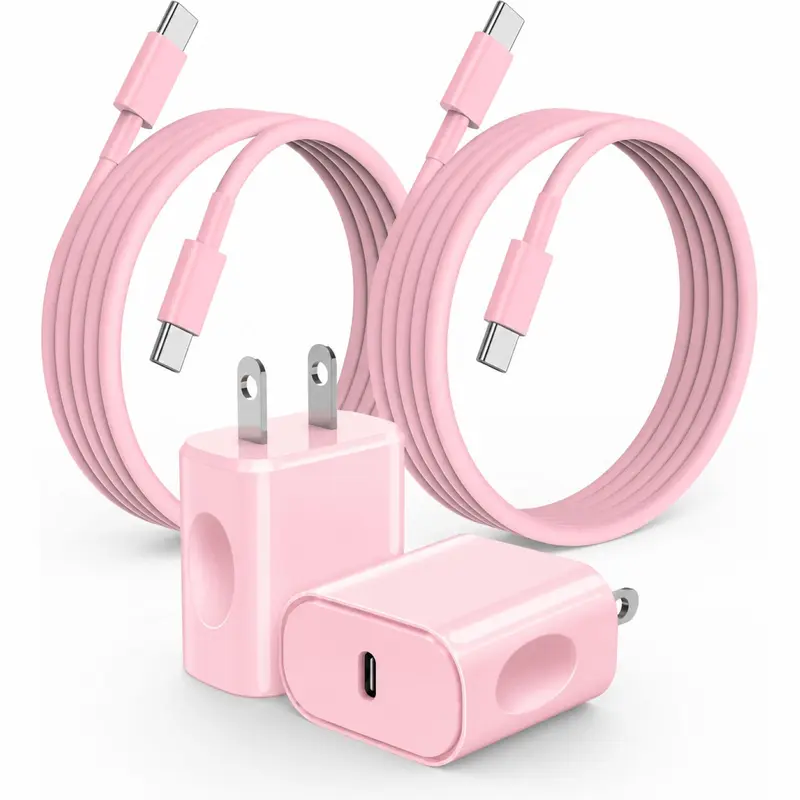For iPhone 17 Charger, 20W USB C Fast Charging Block and 10Ft Type C to C Cable Cord Long for iPhone 17/16/15 Plus/15 Pro Max/16 Pro,iPad Pro