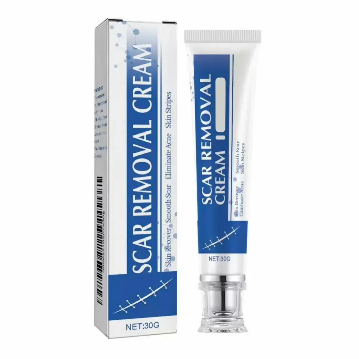 Silicone Skin Smoothing Cream, Gentle Gel for Stretch Marks, Burn, Acne & Old Dark Body Marks