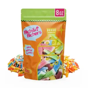 Nik-L-Nips Vintage Wax Bottle Candy Drinks – Old School Halloween Candy, 80s & 90s Nostalgic Treats, Party Favor Bag, Sweet and Sour Mix, Mini Drinks, 8 Oz Pack