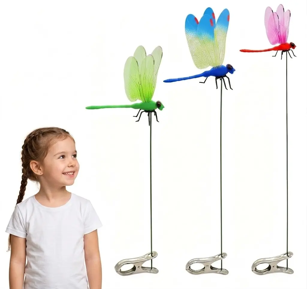 3 Pack 3D Dragonfly Clip Bug Repellent