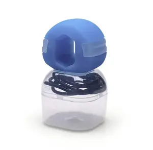 Jawline Exerciser with Necklace and Box Silicone Jaw Trainer Sports Accessories Use Anywhere Easy Stress Ball Muscle Builder Daily Use Pack 45 lbs Resistance - Skincare