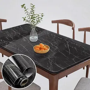Marble Effect Sticky Back Plastic Roll, Granite Paper Vinyl Wrap, Waterproof Peel and Stick Wallpaper, Easy to Remove for Countertops Kitchen, Marble Pattern Wallpaper