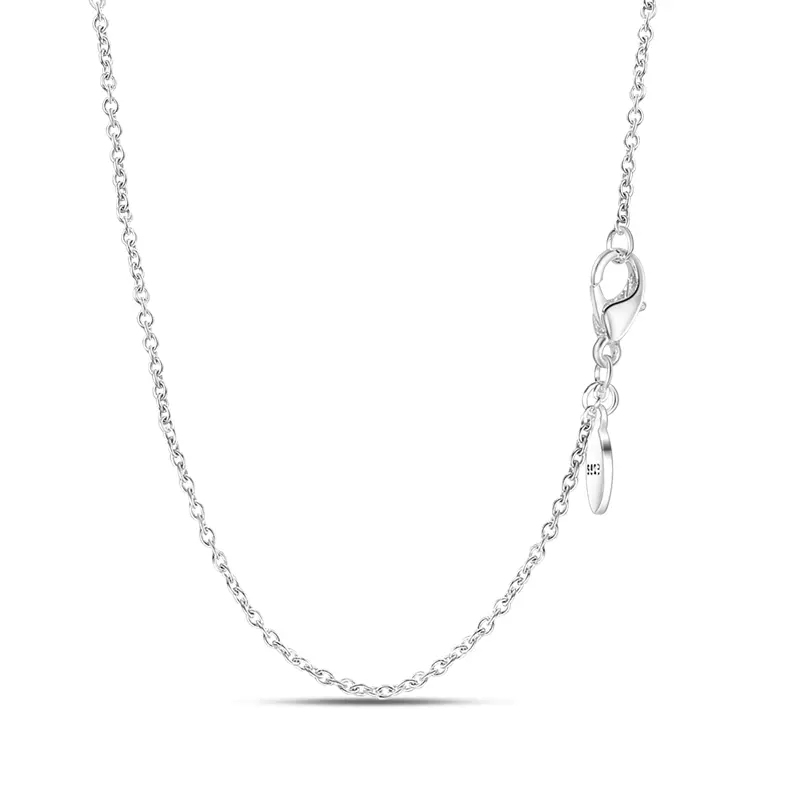 MULA Silver-Plated O Link Chain Necklace - Unisex Minimalist Versatile Polished Metallic Silver Chain Links Jewelry, Ideal for Christmas, Birthday Gifts (Statement, Polished Metal Necklace Option), Statement Necklaces