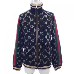 Pre-owned GUCCI Cotton Small Leather Goods GG Jersey Jacket