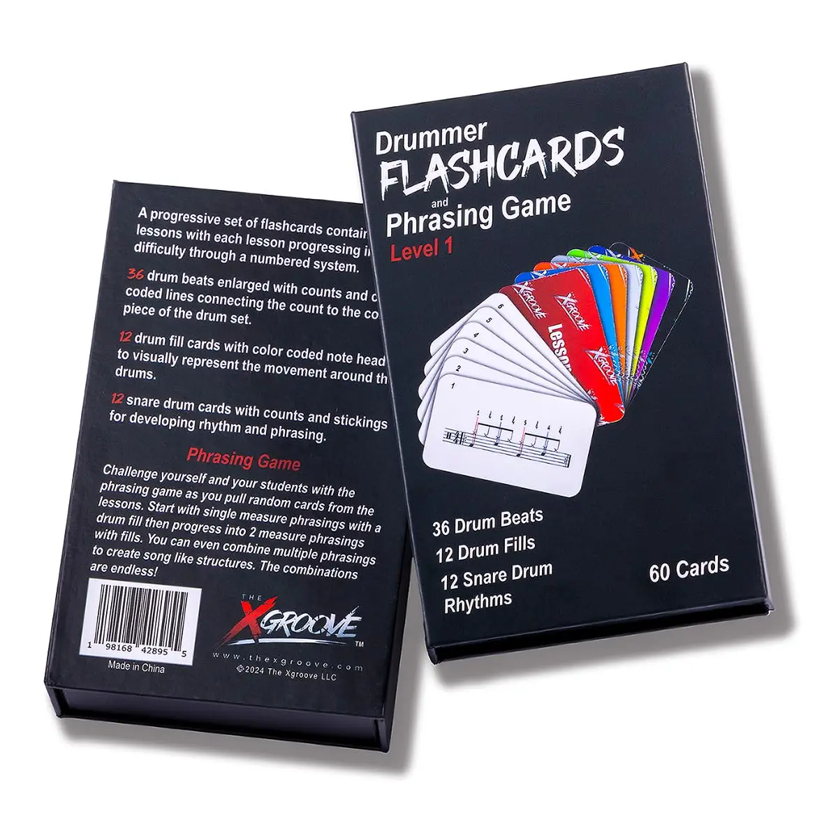 Drummer Flashcards for Beginner and Intermediate Drummers - Color-Coded Learning System with Video Playthrough