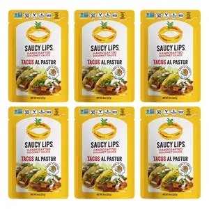 6x Bundle - Al Pastor Taco Sauce: The #1 Choice for Authentic Tacos - Crafted by a Mexican Family, Allergen-Free & Unmatched Taste! Each pouch is packed to flavor a meal for 4.