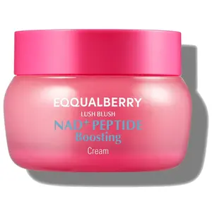 EQQUALBERRY NAD+ Peptide Boosting Cream – Collagen-Enhancing Moisturizer for Skin Elasticity, Healthy Aging&Wrinkle Care – Korean Skincare Anti-Aging Face Cream with Peptides (1.69 fl.oz  50ml)